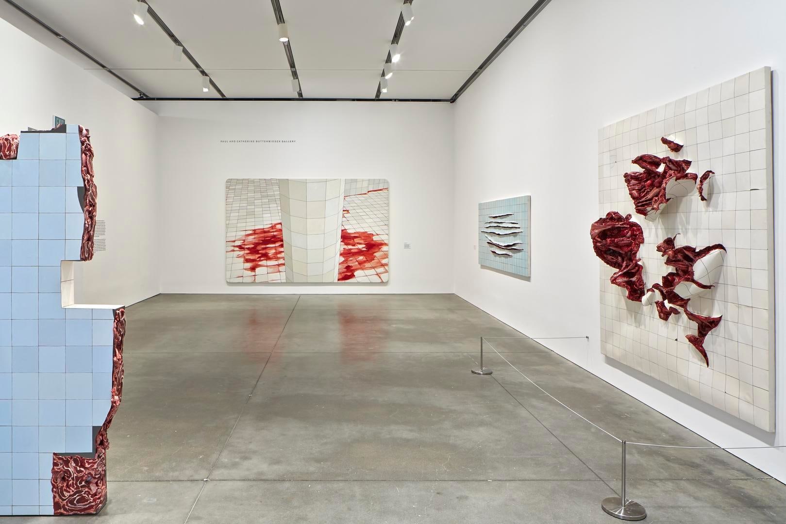 View of Adriana Varejão's exhibition at ICA Boston