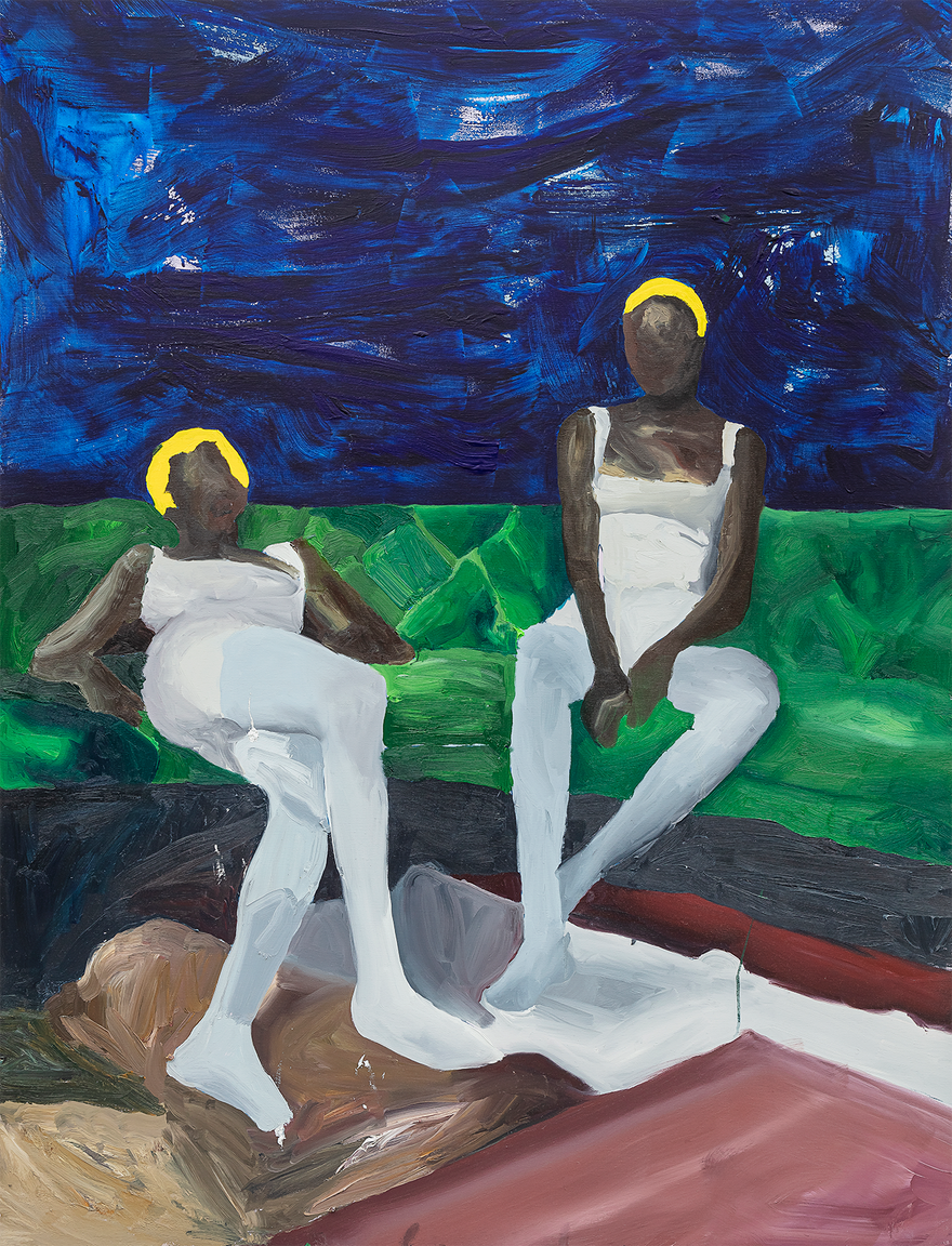 O Bastardo, "As bailarinas", 2024. Óleo sobre linho. (Foto: cortesia A Gentil Carioca)