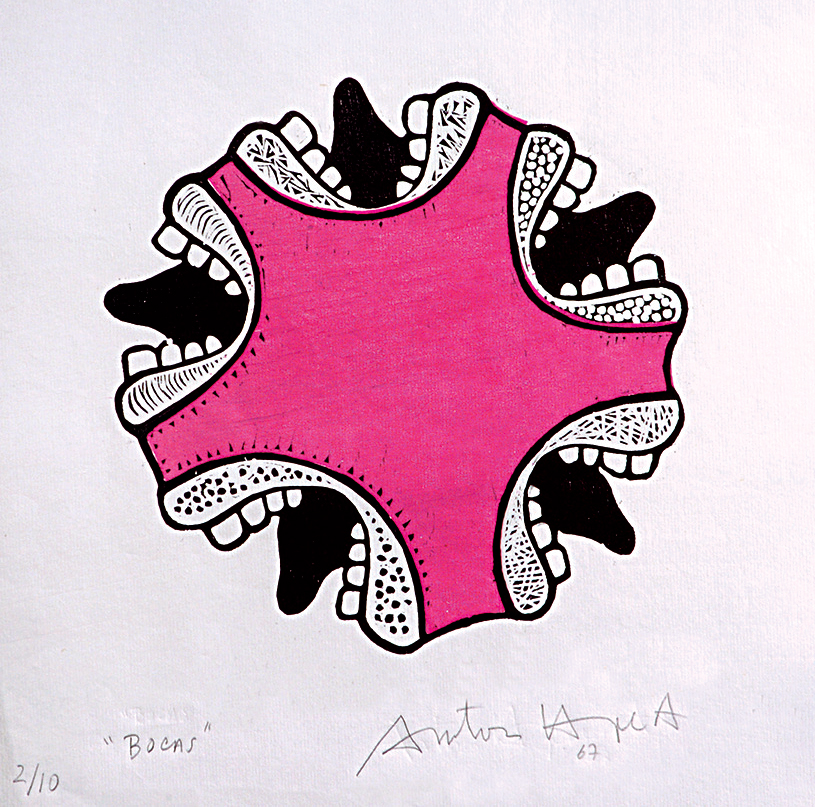 Antonio Henrique Amaral “Bocas”, 1967. Foto: Rubens Chiri/Perspectiva