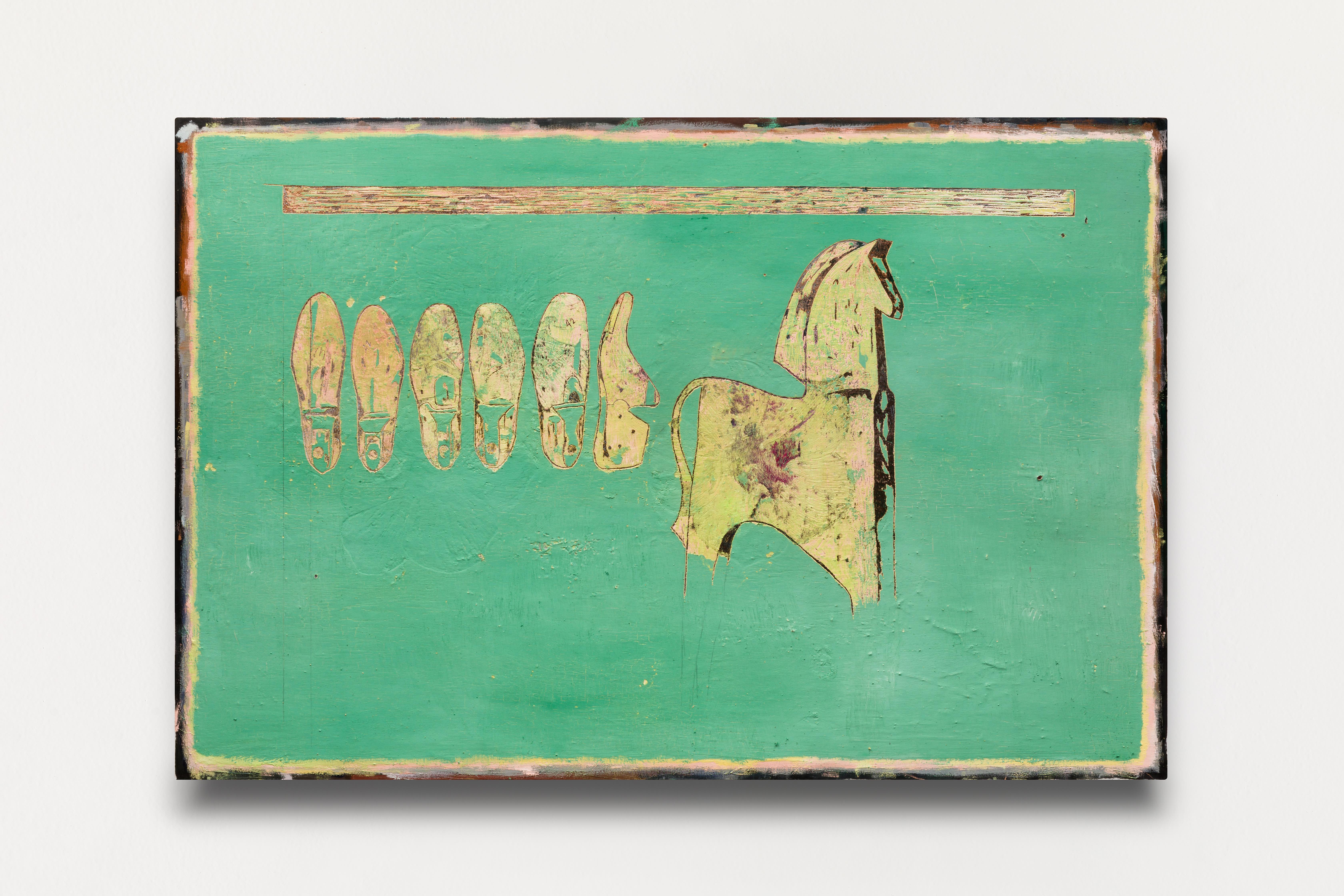 Obra de Arthur Palhano, "Compasso de cadência", 2023. Foto: Estúdio em Obra
