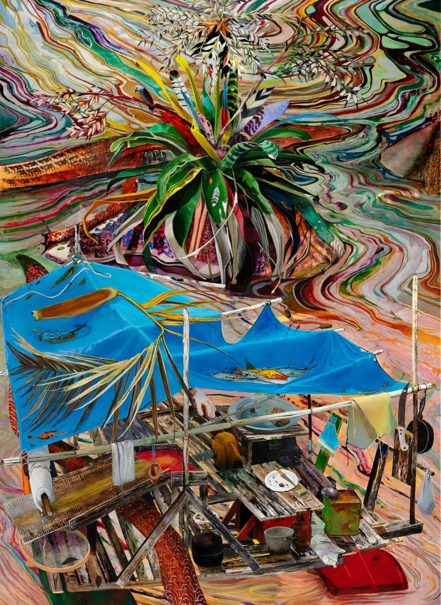 Luiz Zerbini, Rio das mortes, 2021. (cortesia Fortes D'Aloia & Gabriel)